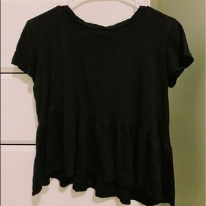 slanted bell top shirt